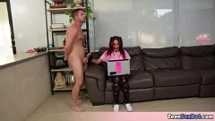 تشغيل المتمردة القوطي في سن المراهقة ستبيسكس مع الحمار والصنم موحدة كريسي نايت، لولا أيكو