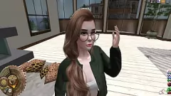 Play Nerdy Cutie Gets Naughty in Second Life