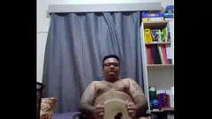 Play Vaibhav's Indo-Fijian Office-Chair Orgasm: Cumming in a DMC Fried Chicken Bucket